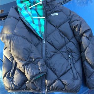 Reversible North Face down winter jacket